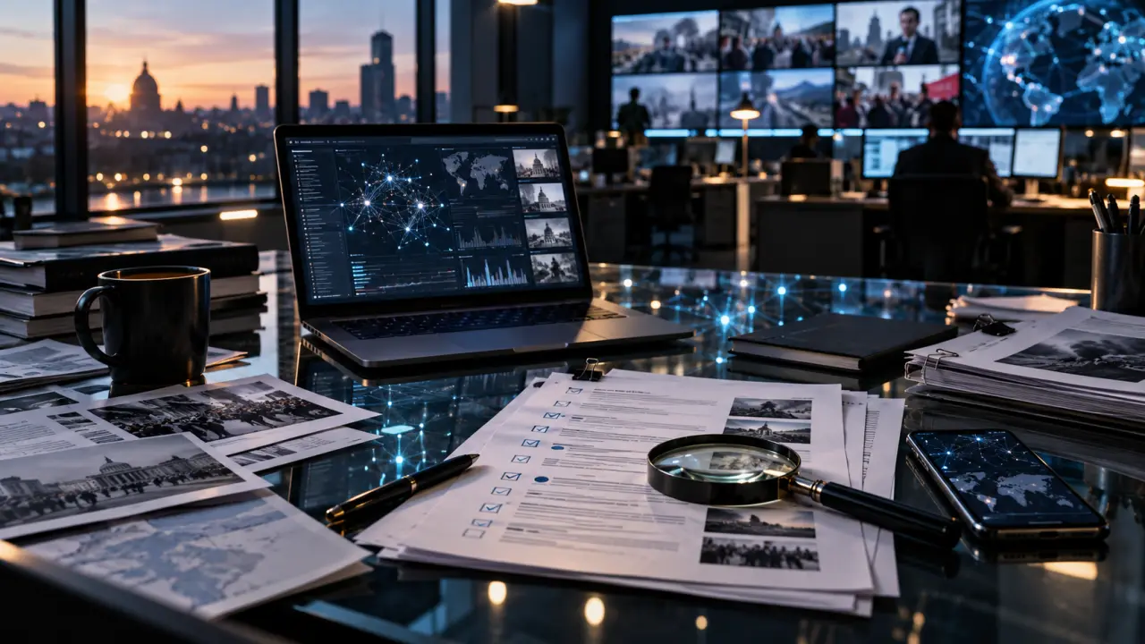 Ordinateur affichant des données et des documents consacrés à l’intelligence artificielle